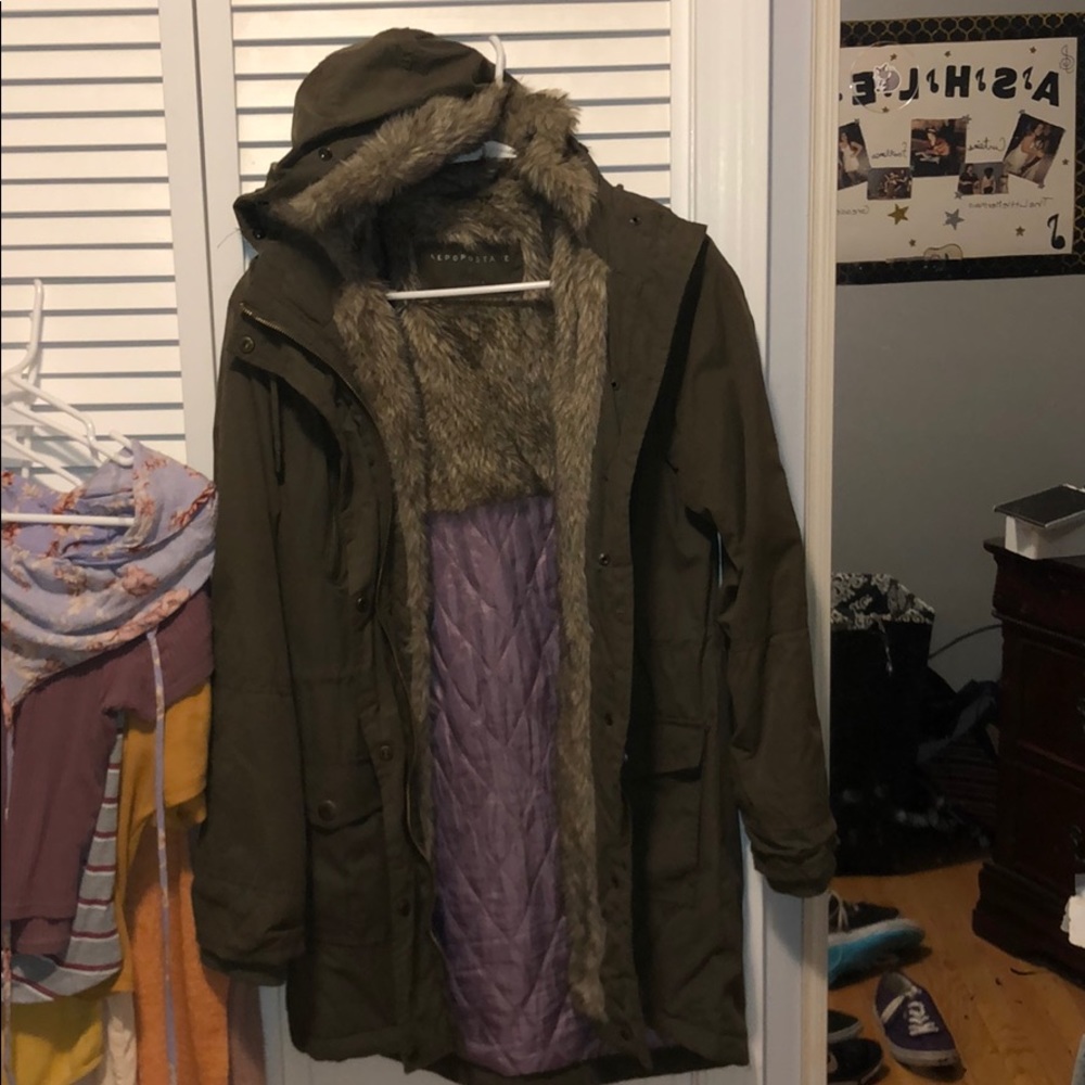 Aeropostale hooded winter coat